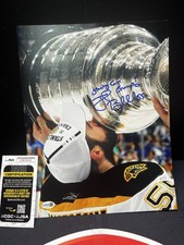 Johnny Boychuk Autographed Boston Bruins Stanley Cup 11x14 Photo JSA COA