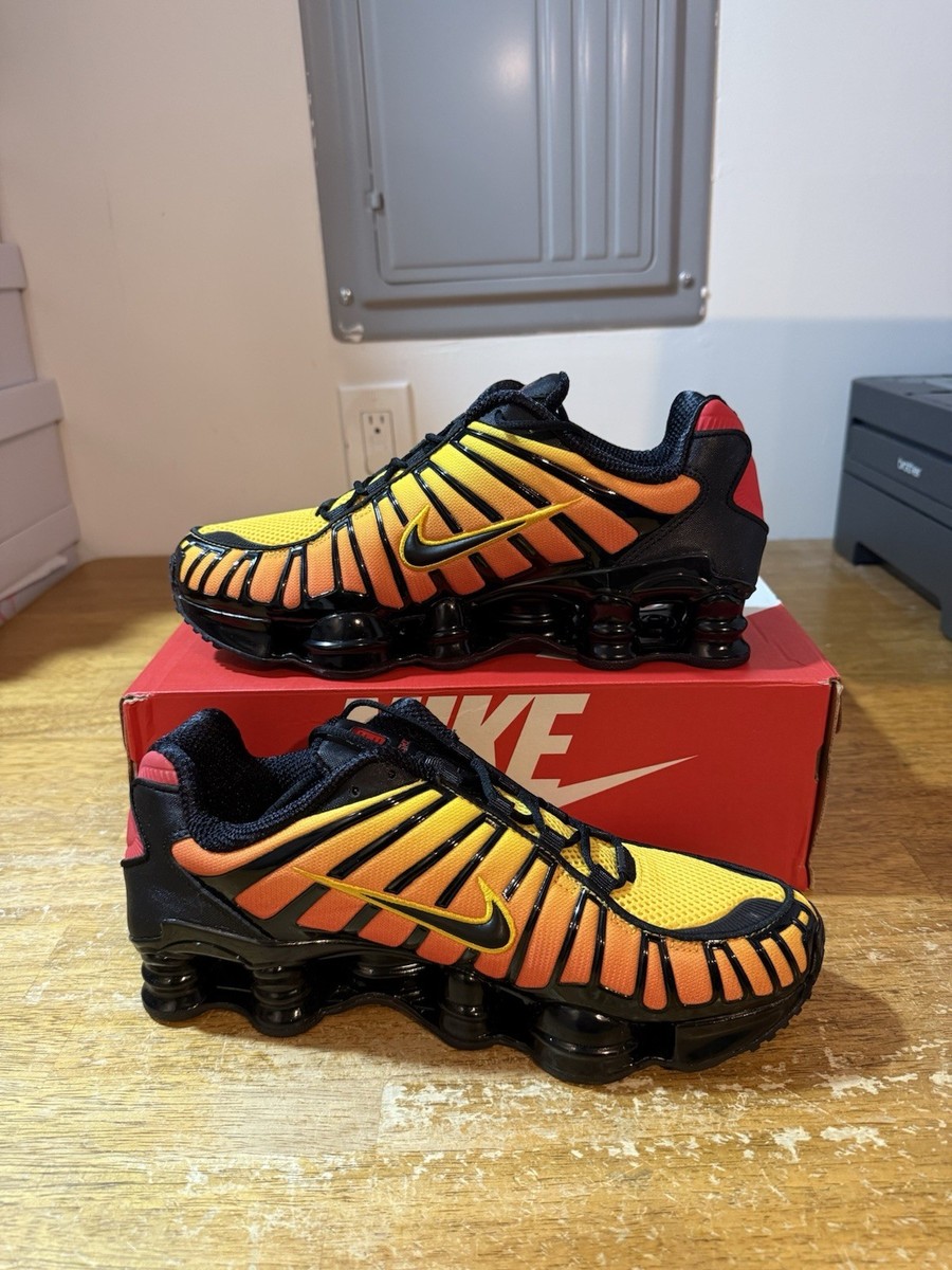 Men's Size 9.5-13 Nike Shox TL Sunrise Orange Yellow Gradient