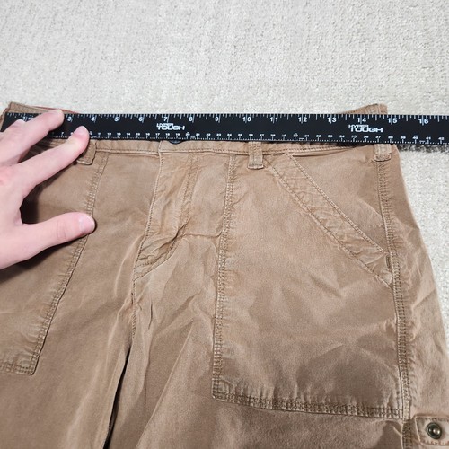 American Giant Shorts Women 28 Roughneck Stretch Twill USA Made Hiking Roll Tab - Picture 4 of 7