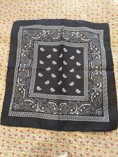 Black bandanas lot of ten 20x22