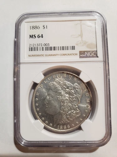 1886 Morgan Silver Dollar NGC MS64