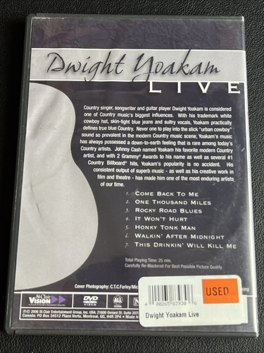 Dwight Yoakam: Live (DVD, 2006) Neu Sealed ** OOP!! Komm zurück zu mir - Bild 4 von 4