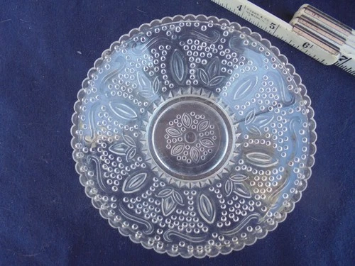 Federal Glass 'Heritage' Pattern 1940s 5" Fruit/Berry Bowl NO Chips