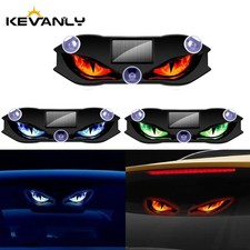 Wireless Solar Devil Eye Led Car Light No-drill Dynamic Window Warning Lamp