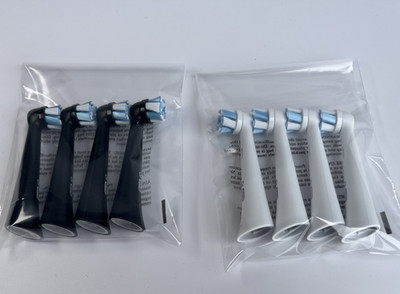 OEM Oral-B iO Replacement Brush Heads 8 Pack White Black Toothbrush Refills Bulk