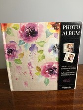 NEW Pinnacle Photo Album 4x6 In And 5x7 In Photos. Floral Cover. Pattern Pages
