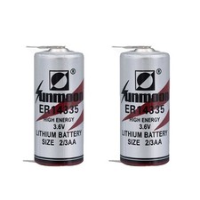 2PCS ER14335 3.6V Battery 1650mAh Non-rechargeable High-capacity Batteries