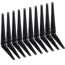 10 Pack 10 Inch Heavy Duty Shelf Brackets Floating L Brackets for Wall