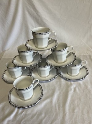 Studio Nova Synthesis Y0031 Set Of 7 Cups And Saucers Excellent Condition
