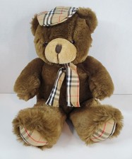 12  Vintage Burberry Thomas Teddy Bear Plush Doll Stuffed Animal