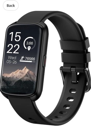 Amazfit GTS 2 42 mm Black C Stainless Steel Case Jet Black Modern Buckle Smartwatch -MFMSCS16