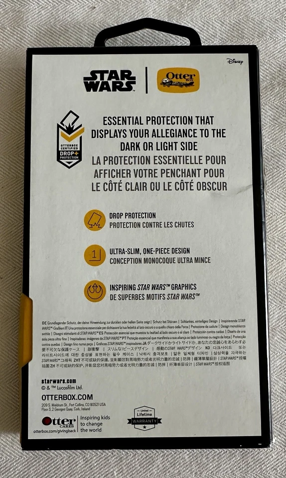 Тонкий чехол для телефона Otterbox серии Symmetry STAR WARS R2-D2 Leia Apple iPhone XR - Изображение 2 из 4