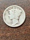 1920 P Mercury silver dime a very fine coin ..plus a surprise