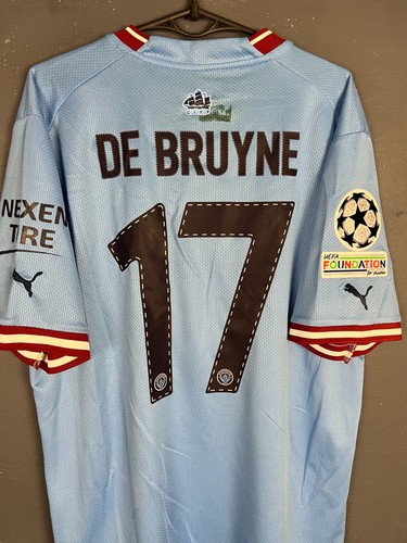 HERREN DE BRUYNE FC MANCHESTER CITY 2022/2023 FUSSBALL FOOTBALL SHIRT TRIKOT GRÖSSE L - Bild 4 von 20