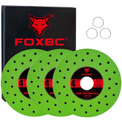 FOXBC 4-1/2 Inch Tile Cutter Diamond Saw Blades for Angle Grinder, Multi-Purpose