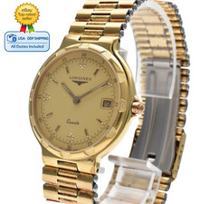 [Exc+5] Longines Conquest 161.4940 Gold Dial ...