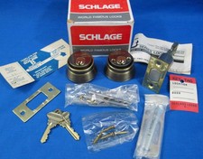 SCHLAGE - B462P - 2-3/4" Backset - Double Cylinder Deadbolt - 609 Antique Brass