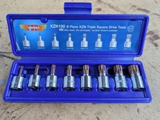vim xzm100 triple square spline drive sockets 3/8 dr 8 pc