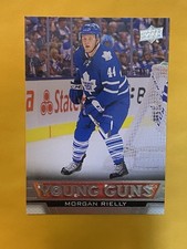 2013-2014 Morgan Rielly Upper Deck Young Guns Rookie Card #218. rookie card picture