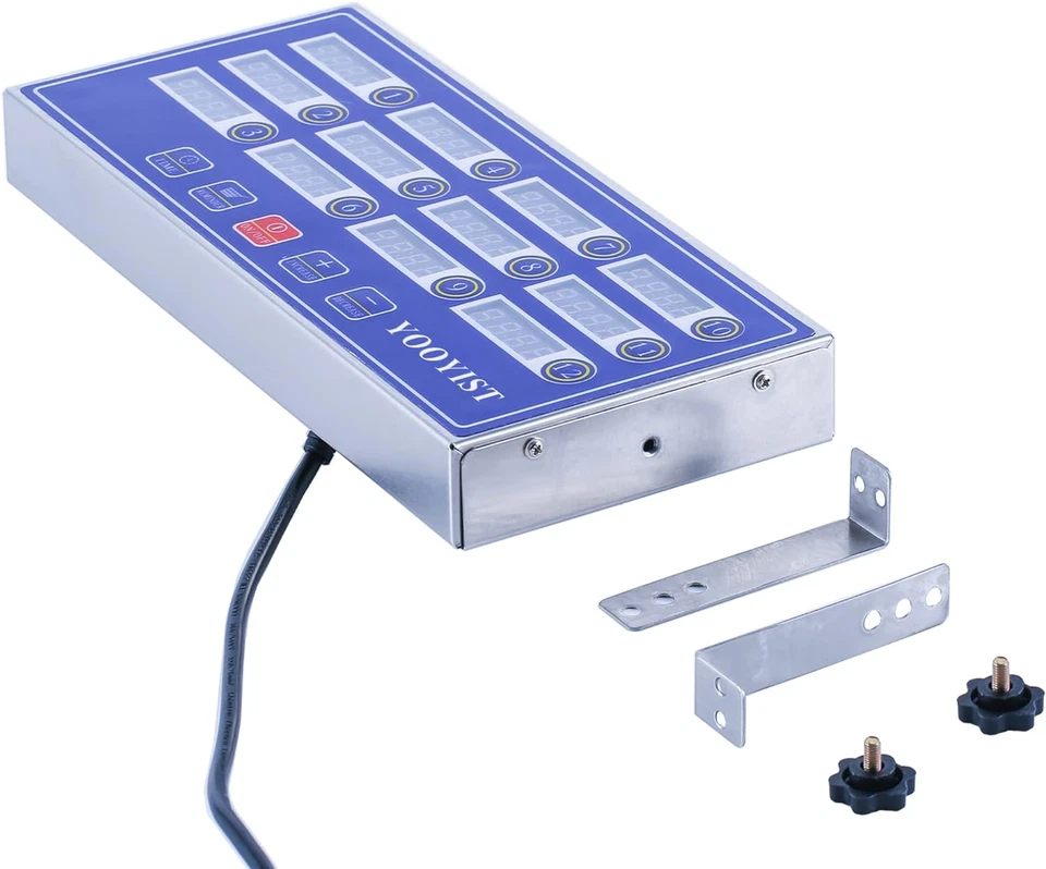 Digitale Timer Da Cucina Commerciali a 12 Canali Professionali Multi Contaminuti - Immagine 3 di 4