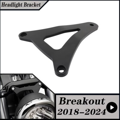 Kodlin Bates Style Headlight Bracket for M8 Softail Breakouts Black