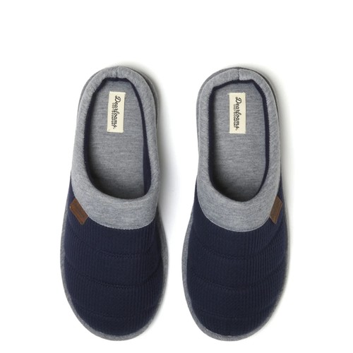 Dearfoams Cozy Comfort Men's Bound Knit Clog Slippers NEW - Picture 2 of 7