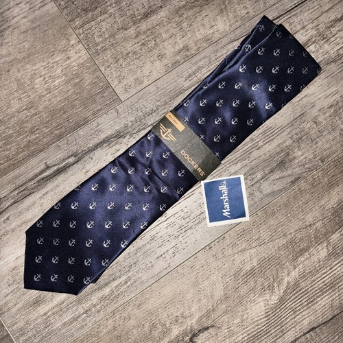 Dockers Khakis Mens Formal Necktie 59"Lx4"W Navy Neck Tie