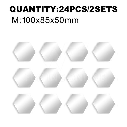 Up to 24x Mirror Hexagon Removable Acrylic Wall Stickers Art DIY Home Decor Sple - Picture 18 of 20