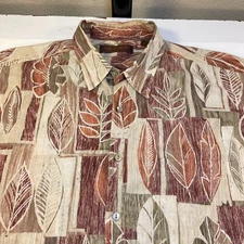 TORI RICHARD HONOLULU HAWAII ALOHA HAWAIIAN BAHAMA SHIRT Mens L 