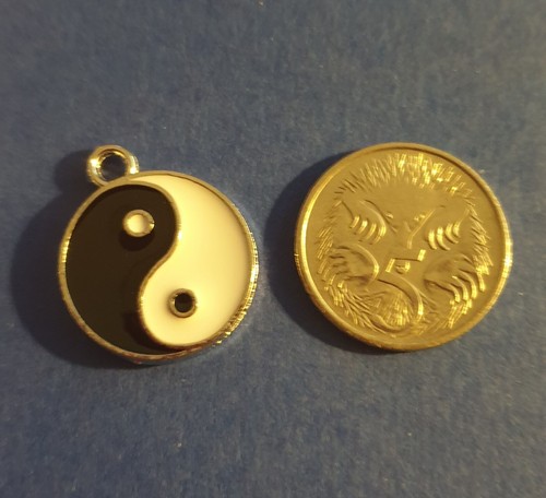 CHARMS 'YIN YANG (silver)' (set of 2) - Picture 2 of 2