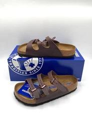 Birkenstock Florida Regular Fit Soft Footbed Leather Habana US Men 3 Wmn 5 EU 36