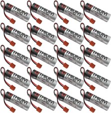 20 Pack for ER6BWK67PT Robot OTC Battery ER6VCT Battery ER6V/3.6V PLC Battery