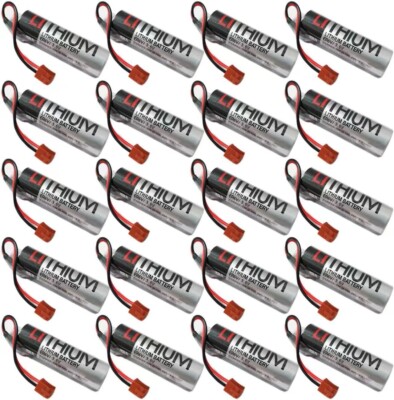 20 Pack for ER6BWK67PT Robot OTC Battery ER6VCT Battery ER6V/3.6V PLC Battery