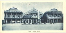 Façade of Termini Station, Rome, Italy Postcard