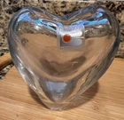 Vintage BLENKO Handmade Heart Shaped Glass Paperweight/Vase