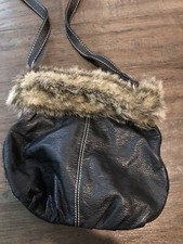 Black And Faux Fur Purse