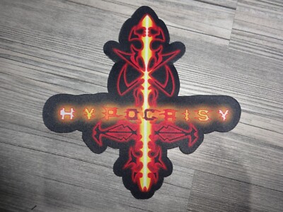 Hypocrisy Backpatch Back Patch Death Metal Shape patch Laser Cut  66