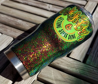 She's Got Mad Hustle & a Dope Soul / Messy Bun 30 oz stainless tumbler RTS