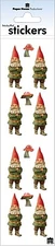 Scrapbooking Stickers Paper House Slim Gnomes Mushrooms Red Hats Green Repeats