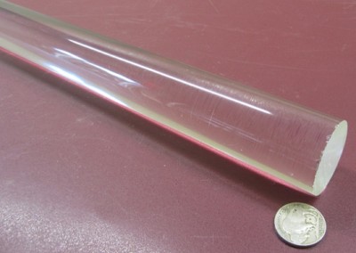 Barres Rondes En Acrylique Extrudé Transparent - Diamètre 3/8 Pouce, Longueur 6 Pieds, Lot De 10