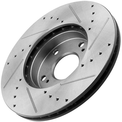 Front DRILLED Brake Rotors for Hyundai Sonata Tucson Forte Coupe Sportage H09 - Picture 5 of 5