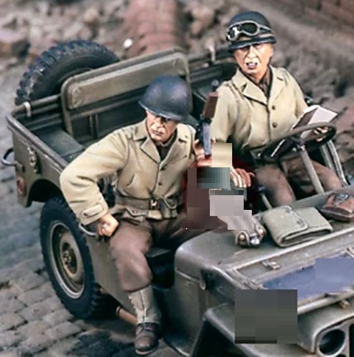 Maquette Hobby Fan 1:35 – Figures Résine US Truck Crew – Militaires WW2