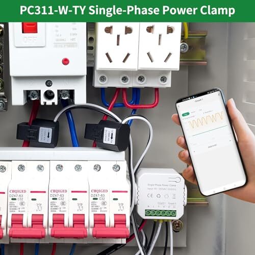 OWON Moniteur d'énergie Wi-Fi bidirectionnel avec 2 pinces, compteur d'énergie i - Bild 2 von 7