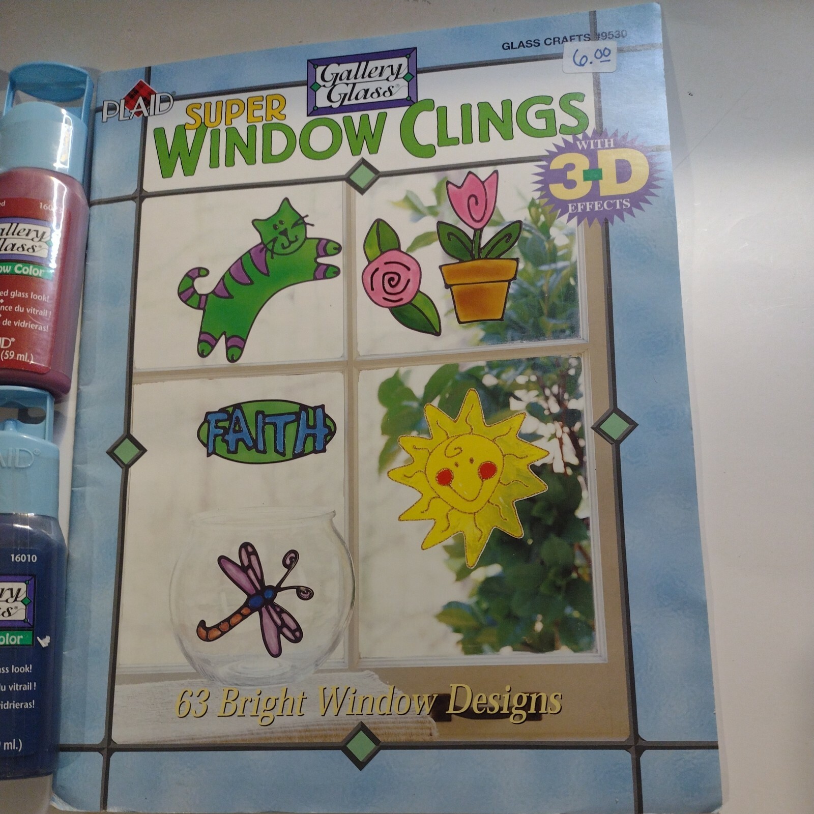 Plaid Super Window Clings And Lot Of 6 Gallery Glass Colors For Painting Windows