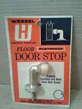 Vintage. Wessel Floor Door Stop . Made in USA. NOS