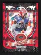 Kyle Pitts 2021 Panini Prizm Draft Picks Collegiate Red Ice Florida Gators #167
