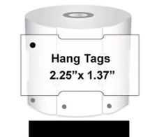 12 Clothing Tag Rolls 2.25" x 1.37" POS QuickBooks Barcodes 11,604 Labels 