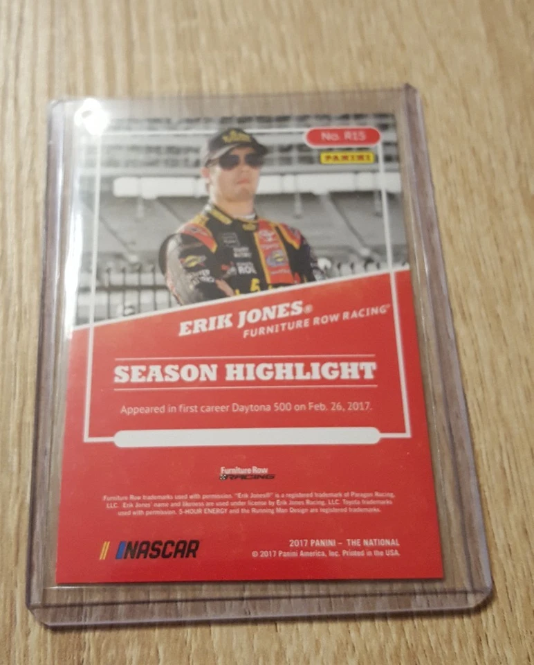 2017 Panini National Convention Silver #R15 Erik Jones RC/399 - Image 2 of 2