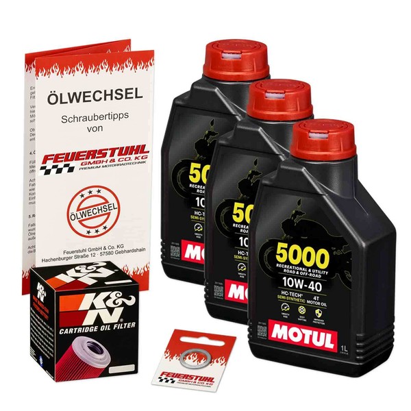 Honda NT 700 V Deauville (RC52) 06-10, Motul 10W40 ÖL + K&N Racing ÖLfilter Set-image