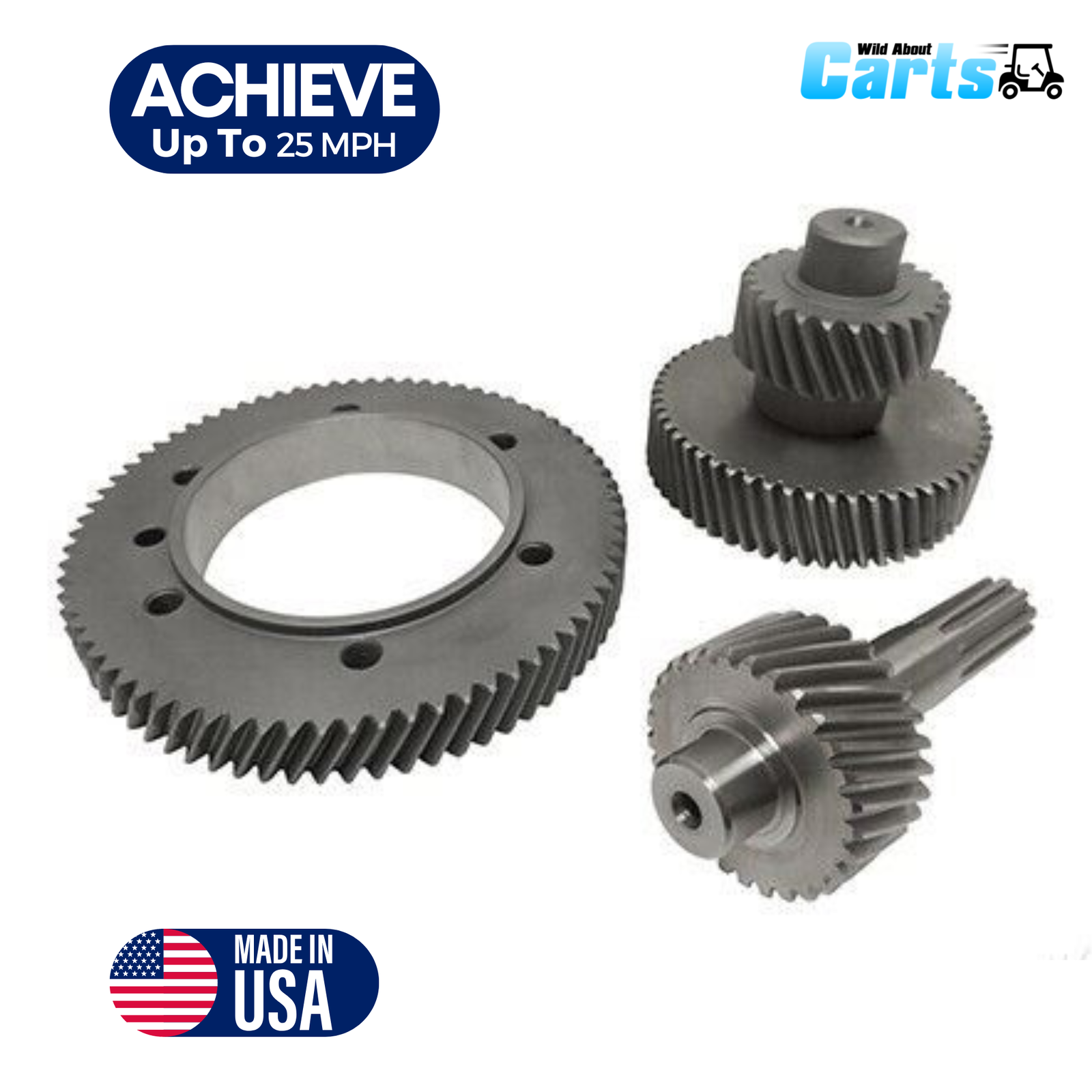 High Speed Golf Cart Gear 61 Ratio For CC Electric Type G Graziano All